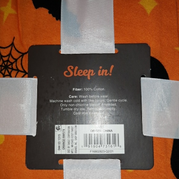 New Men's 2 Piece Sleep Set Large Halloween - Picture 3 of 3